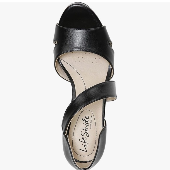 LifeStride Women’s Mega Sandal - Black - Size 10W - New with Box - Picture 8 of 9
